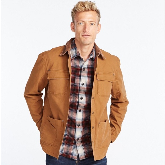Llbean Signature Lined Canvas Shirt Jac 